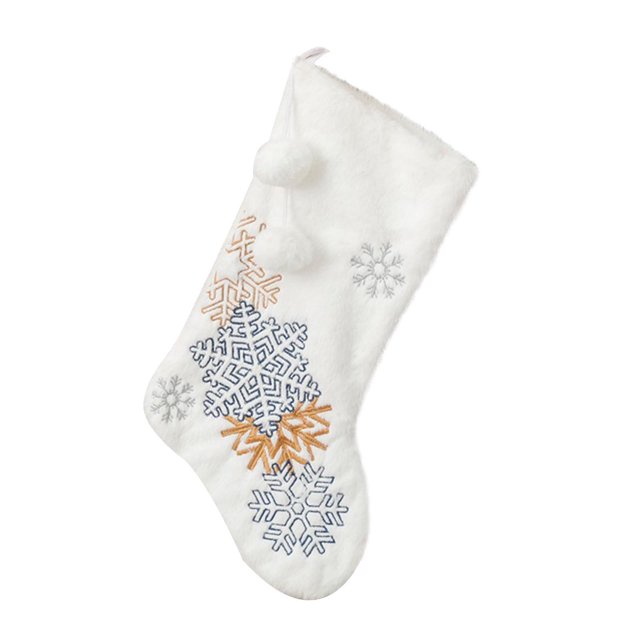 Calcetines de media Perfecl 2 uds regalo Decoración de Árbol de Navidad bola de piel