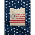 thumbnail image 3 of Land Of The Free Banner Sweatshirt Men -Image by Shutterstock, Male Medium, 3 of 4