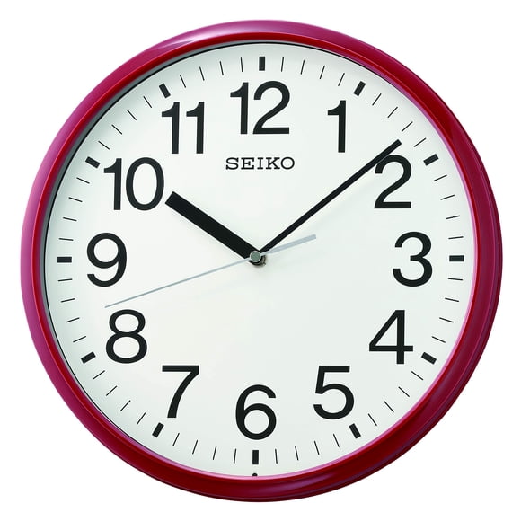 Reloj de pared Seiko Business 30 cm rojo