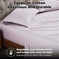 thumbnail image 4 of Superior Egyptian Cotton 400 Thread Count Pillowcases, Set of 2, King, Lilac, 4 of 5