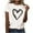 #075 White, variant on Felirenzacia Women's and Women's Plus Heart Graphic Short Sleeves Tee Tops, Summer Casual Cotton T Shirt for Big and Tall Women Blue,L