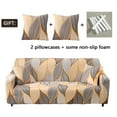 thumbnail image 4 of Dowbom Sofa Slipcover for 1 2 3 4 Seater,Stretch Sofa Cover with 2 Pillowcase Furniture Protector Washable Non-slip Printed Couch Cover for Living Room bedroom-XL(235-300cm)-B, 4 of 8