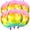 Multicolor, variant on KatchOn, Big Gradient Green Mylar Balloons - 22 Inch, Pack of 6 | XtraLarge Metallic Green Balloons for Tropical Party Decorations, Birthday Decoration, Halloween Decorations