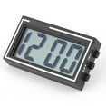 thumbnail image 3 of ZOUSSIQI Auto Car Dashboard Desk Digital Clock Time Date LCD Screen Self Adhesive Bracket EL225#76149, 3 of 9
