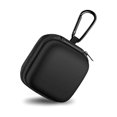 thumbnail image 1 of wonima11 Square Earbud Case Portable EVA Storage Bag Cell Phone Accessories Organizer with Carabiner for Wired/Wireless Earphone, Earbud, Earpieces, SD Memory Card, Camera Chips, Tech Pouch, Black, 1 of 1