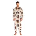 thumbnail image 3 of FORMRS Onesies Pajama for Adults Unisex Hoodie Winter Jumpsuit One Piece Sleepwear, Sizes S-2XL, Blue Cakes, 3 of 7