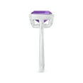 thumbnail image 3 of ANGARA Natural 3.1 Ct. Amethyst Solitaire Ring in 14K White Gold for Women (Ring Size: 11.5), 3 of 9
