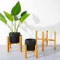 thumbnail image 6 of Cdar Indoor Corner Plant Stand Pot Holder Wooden Flower Shelf Display Rack, 6 of 8