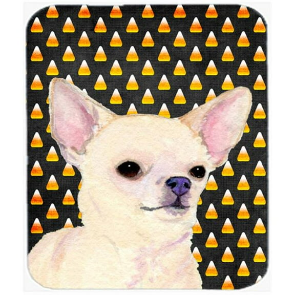 Chihuahua Candy Corn Halloween Portrait Mouse Pad, Hot Pad Or Trivet