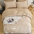 thumbnail image 2 of Flymme Khaki Tufted Comforter Set Queen Size 7 Piece Bed in a Bag Shabby Chic Boho Comforter and Sheet Set Soft Microfiber Complete Bedding Sets, 2 of 7