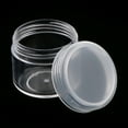 thumbnail image 2 of Milaget Small Plastic Cosmetic Cream Jars Pots Empty Cosmetic Containers with Lids 20g 20g, 2 of 7