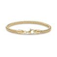 thumbnail image 3 of DEVATA Bali 18K Gold Plated Sterling Silver with Dragon Bone 4mm Round Chain Bracelet Women Men SIZE 7.0", 3 of 3