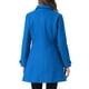 thumbnail image 3 of Abrigo largo clásico de invierno de una sola botonadura para mujer INSPIRE CHIC con bolsillos S azul, 3 of 6