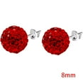 thumbnail image 3 of 1 Pair Korean Style Women rhinestone earrings Silver Earring Girl Wedding Prom Geometric Ear Rings Vintage Rhinestone Ear Studs, 3 of 9