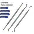 thumbnail image 3 of 3/1pcs Dental Instrument Kit - Tooth Cleaning Tools with Mouth Mirror, Probe, and Hook, 3 of 5