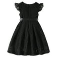 thumbnail image 3 of Toddler Girls Sweet Lace Dresses Baby Girl Elegant Dress Flutter Sleeve Lace Party Princess Dress 3-10 Years, 3 of 7