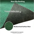 thumbnail image 5 of Koeckritz Rugs 5'x5' Emerald Green Heavy Duty Non-Slip Indoor/Outdoor All-Weather Mat For Home, 5 of 7