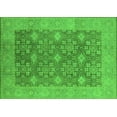 thumbnail image 1 of Ahgly Company Indoor Rectangle Oriental Green Industrial Area Rugs, 7' x 10', 1 of 4