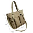 thumbnail image 2 of HaoXianJian Shopping Bags Large Tote with Pockets Handbag Work Tote Soft Shoulder Satchel Big Bucket bags, 2 of 6