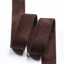 XmhyTop-A 10 Yards 2.5cm Wide Double Faced Velvet Ribbon Premium Gift Wrapping Wedding Decoration Ribbon, Soft Craft Ribbon,Dark Brown