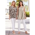 thumbnail image 5 of Jessica London Women's Plus Size Swing Tunic Oversized Long Blouse, 5 of 6