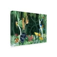 thumbnail image 2 of Trademark Fine Art Goed Blauw Jungle Party Canvas Wall Art, 2 of 4