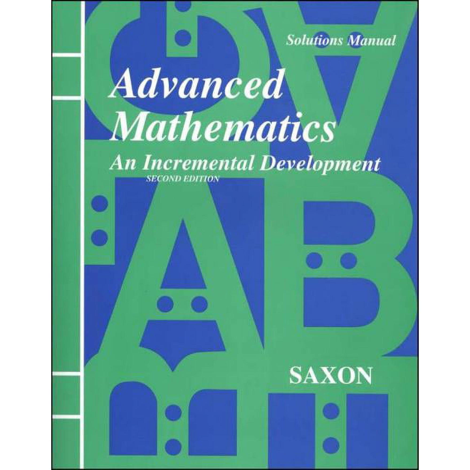 Saxon Advanced Math, Solutions Manual