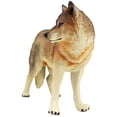thumbnail image 2 of Plastic Wolf Model Plastic Wolf Ornament Standing Wolf Model Wildlife Animals Model, 2 of 7