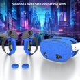 thumbnail image 6 of Silicone Cover Set Accessories for Meta/Oculus Quest 3s Includes VR Silicone mask, Lens Protector, TPU Hardshell Cover, Battery Opening Controller Grip Cover, Disposable Eyecup, 6 of 8
