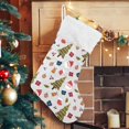thumbnail image 5 of Coolnut Christmas Stocking Set of 1, Christmas Santa Claus Xmas Stockings and Plush Fur Cuff Stockings Fireplace Decorations for Family Holiday Xmas Party Decorations, 5 of 7