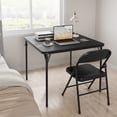 thumbnail image 6 of Festisoul Folding Card Table, 34'' Portable Square Game Table with Collapsible Legs, Multifunctional Foladable Table with PU Padded Tabletop for Home, Camping, Picnics, Games, 6 of 9