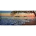 thumbnail image 3 of Coolnut Palm Tree Kitchen Curtains UV Protected Tier Curtains 2 Panels Kitchen Tiers Half Window Curtains for Guest Room Bathroom Laundry Room Basement, 36 x 27 Inch Home Decor, 3 of 7
