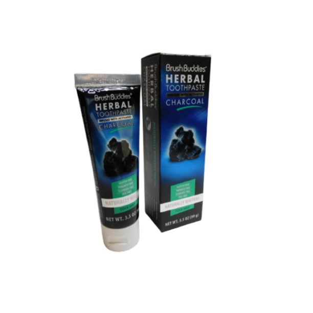 Brush Buddies Herbal Toothpaste Infused With Activated Charcoal