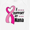 thumbnail image 4 of Inktastic Breast Cancer Awareness I Support My Nana with Pink Ribbon Boys or Girls Baby Bodysuit, 4 of 5