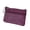 Purple, variant on Women Genuine Leather RFID Blocking Mini Wallet Key Ring Zip Coin Purse