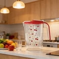 thumbnail image 5 of Orangide Cold Water Pitcher with Spigot, 2.5 Quart Large Capacity Glass Dispenser for Fridge, Fruit Infuser Iced Tea Maker for Living Room or Party, 5 of 6