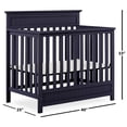 thumbnail image 5 of Dream On Me Harbor 4-in-1 Convertible Mini Crib in Navy, Greenguard Gold Certified, 5 of 8