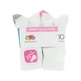 thumbnail image 3 of Fruit of the Loom Girls Cushion Crew Socks, 10-Pack, 3 of 4