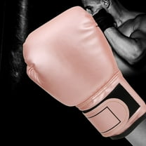 Punching Gloves, Boxing Gear Protective Wear Resistant Soft For Training  Pink
