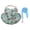 Green-L, variant on Rabbits Pattern Pet Harnesses With Leashes Comfortable Cotton Lovely Bunnies Pet Vests for Daily Walks