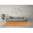 thumbnail image 3 of Ahgly Company Indoor Rectangle Abstract Orange Modern Area Rugs, 2' x 4', 3 of 4