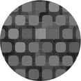 thumbnail image 1 of Ahgly Tapis Rond Lavable en Machine Intérieur Transitionnel Gris, 3 Pieds Rond, 1 of 7