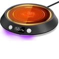 thumbnail image 1 of Coffee Mug Warmer Timing Cup Heater Hot Tea Maker Heating Pad Warmer Coaster LED Lights Beverage Tea Milk Warmer 50W ,Fast Heating, 1 of 7