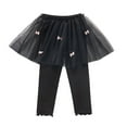 thumbnail image 2 of uublik Skirt for Girls Black Kids Clothes Ruffle Tutu Leggings with Skirt Size 1T-10, 2 of 4