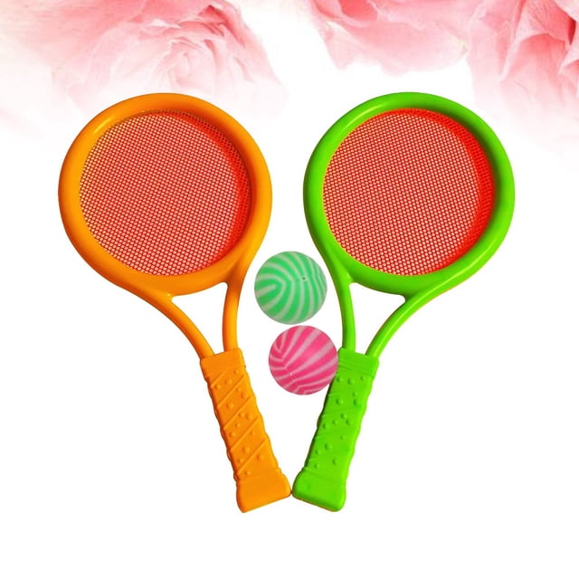 OULII Badminton Tennis Racket Set Assorted Color Lightweight Compact Design for Outdoor Family Fun