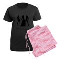 thumbnail image 5 of CafePress - Team Bride Women's Dark Pajamas - Women's Short Sleeve Print T-Shirt and Pants Dark Cotton Pajama Set, 5 of 7