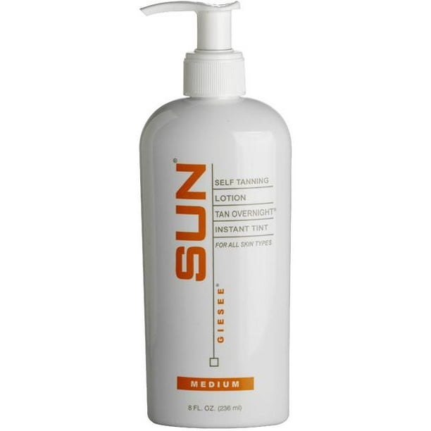 Giesee SUN Self Tanning Lotion Tan Ovenight Instant Tint (Medium