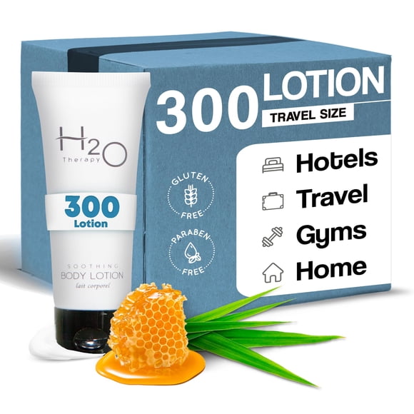 H2O Therapy Loción Tamaño de viaje Hotel Hospitalidad 0.85 oz (Caja de 300)