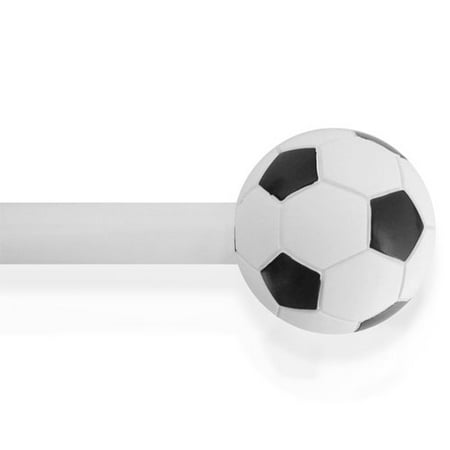 Hometrends Kids' Sporty Soccer Curtain Rod (28" - 48")