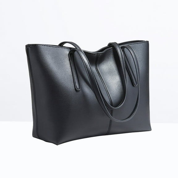 ELAYARD Pouch Woman Large Capacity Tote Bag Black Fashionable Portable Sturdy Handle 1Pack